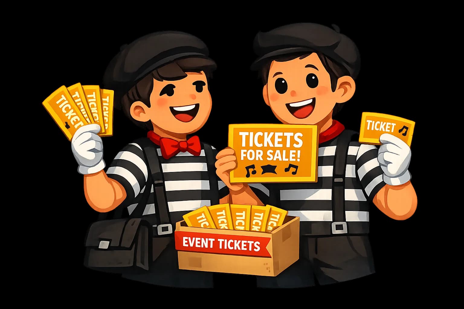 Ilustración de miembros del grupo registrando ventas