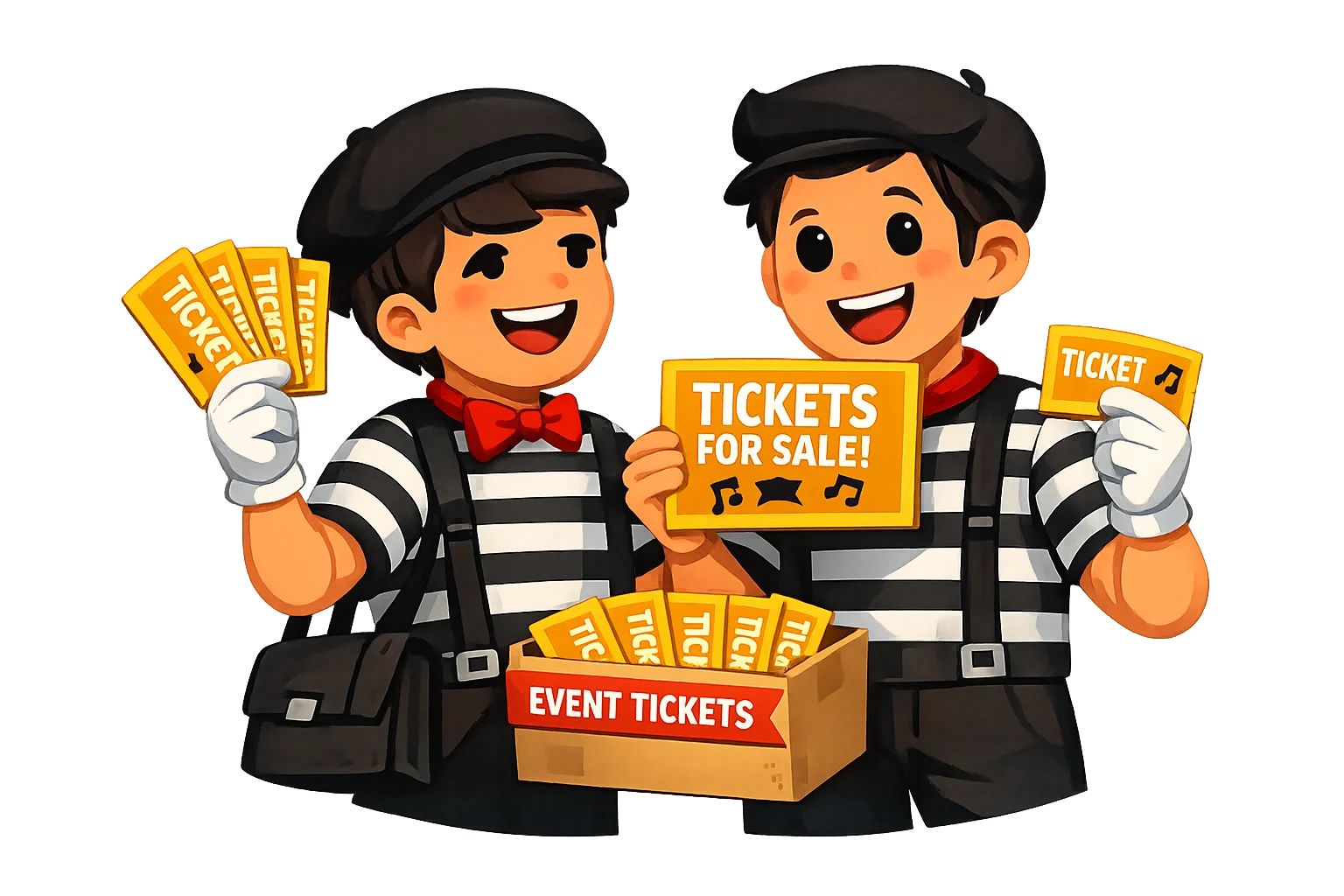 Ilustración de miembros del grupo registrando ventas